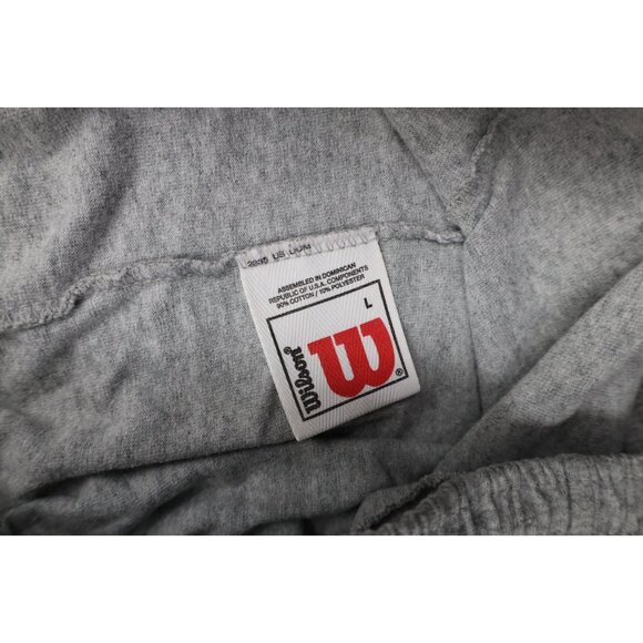 Vintage 90s Wilson Mens Large Above Knee Dad Shorts Heather Gray Cotton Blend - Picture 9 of 16